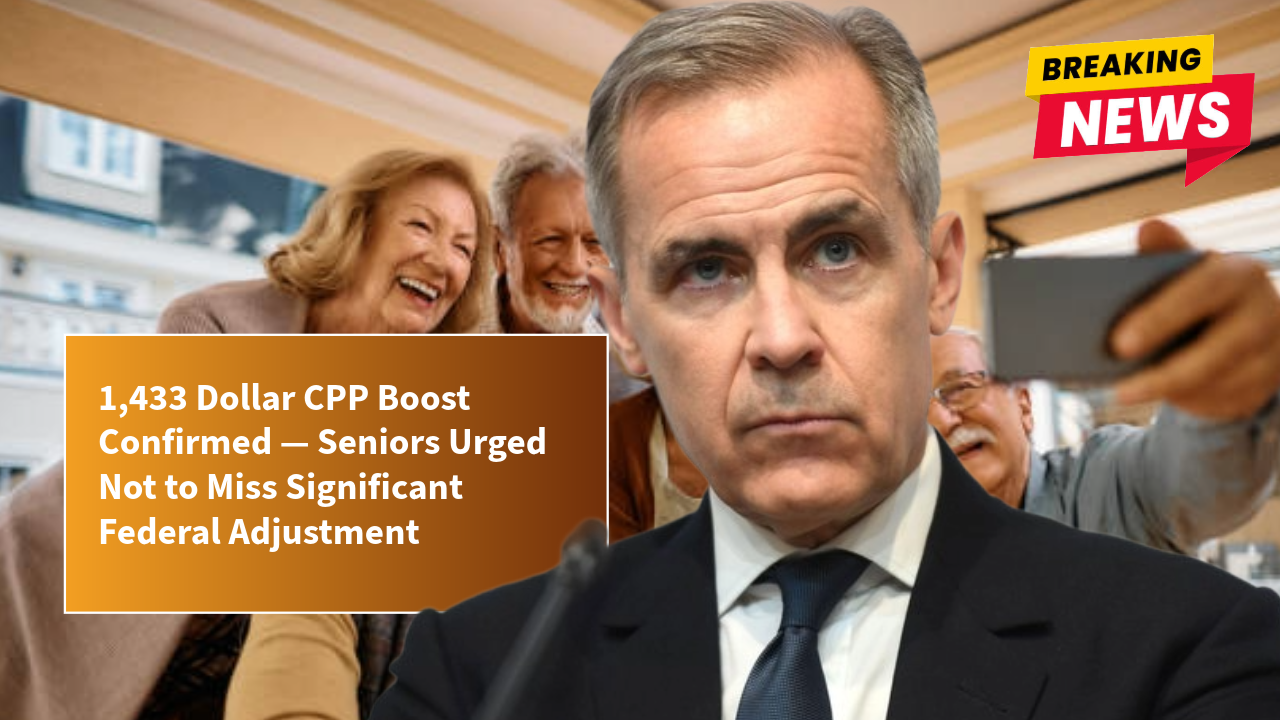 1,433 Dollar CPP Boost Confirmed — Seniors Urged Not to Miss Significant Federal Adjustment
