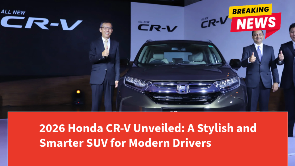 2026 Honda CR-V Unveiled: A Stylish and Smarter SUV for Modern Drivers
