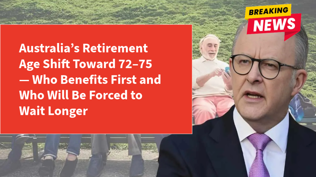 Australia’s Retirement Age Shift Toward 72–75 — Who Benefits First and Who Will Be Forced to Wait Longer