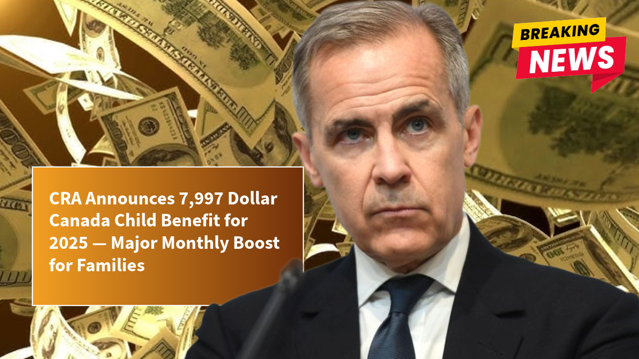 CRA Announces 7,997 Dollar Canada Child Benefit for 2025 — Major Monthly Boost for Families