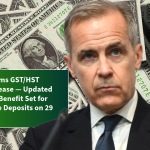 CRA Confirms GST/HST Credit Increase — Updated 179 Dollar Benefit Set for Nationwide Deposits on 29 November