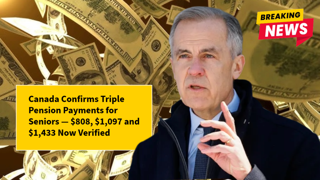 Canada Confirms Triple Pension Payments for Seniors — $808, $1,097 and $1,433 Now Verified