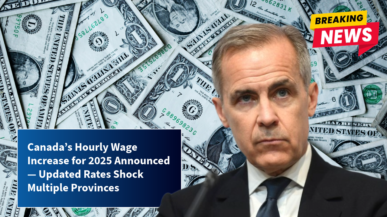 Canada’s Hourly Wage Increase for 2025 Announced — Updated Rates Shock Multiple Provinces