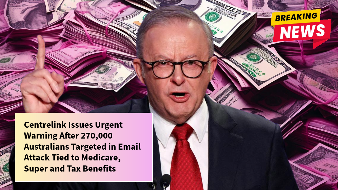Centrelink Issues Urgent Warning After 270,000 Australians Targeted in Email Attack Tied to Medicare, Super and Tax Benefits