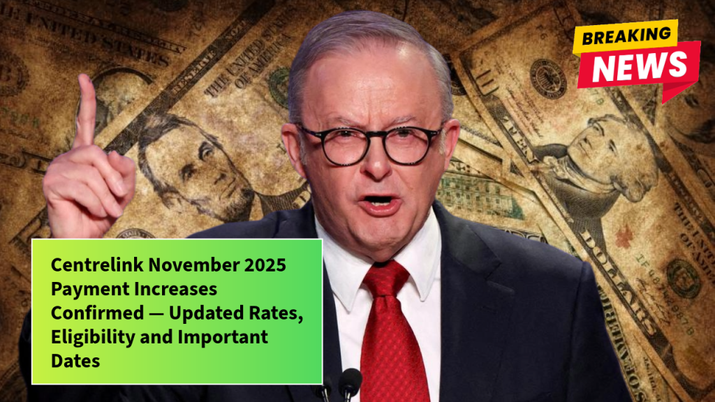 Centrelink November 2025 Payment Increases Confirmed — Updated Rates, Eligibility and Important Dates