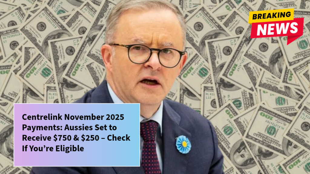 Centrelink November 2025 Payments: Aussies Set to Receive $750 & $250 – Check If You’re Eligible