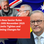 Centrelink’s New Senior Rules Activate on 30th November 2025 — Income Limits Tighten and Payment Timing Changes for Thousands