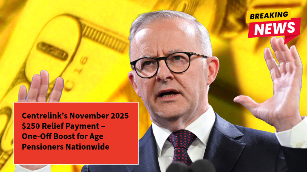 Centrelink’s November 2025 $250 Relief Payment – One-Off Boost for Age Pensioners Nationwide