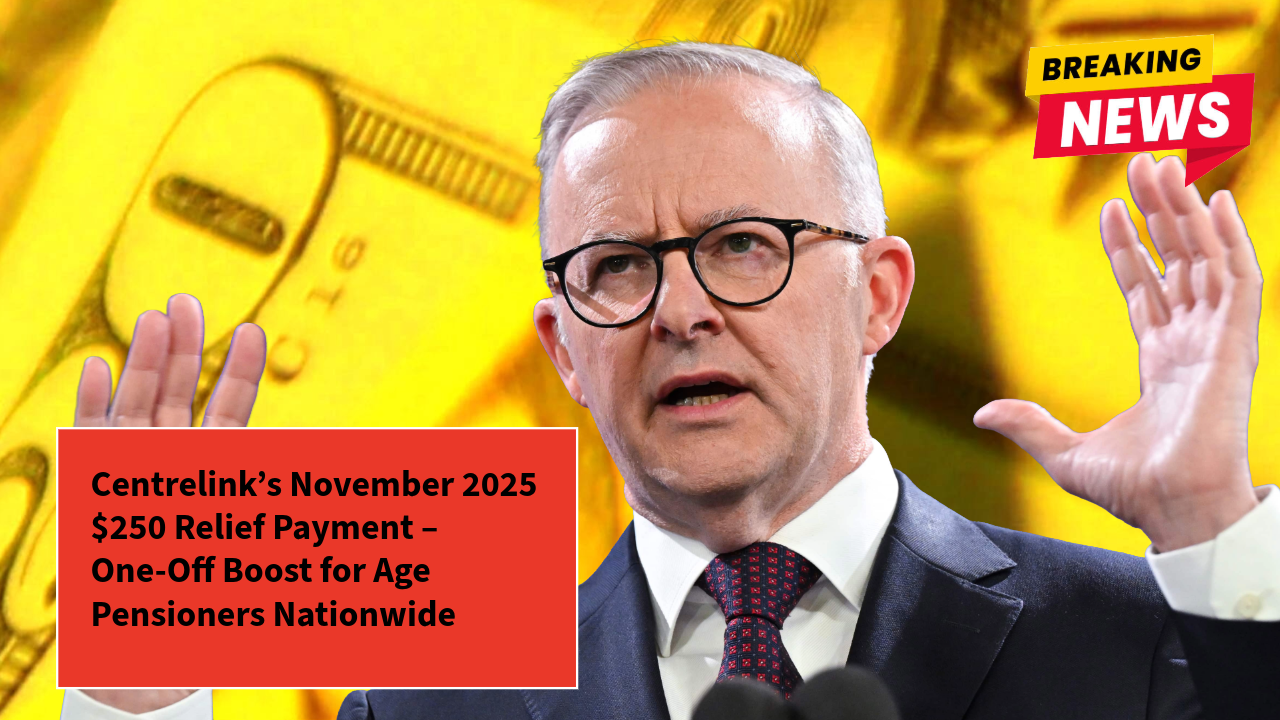 Centrelink’s November 2025 $250 Relief Payment – One-Off Boost for Age Pensioners Nationwide