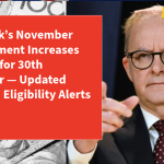 Centrelink’s November 2025 Payment Increases Finalised for 30th November — Updated Rates and Eligibility Alerts Released